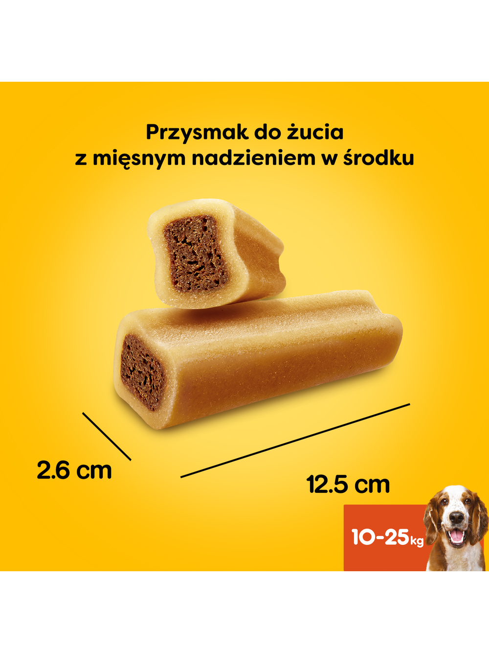PEDIGREE® Jumbone™ 12x180g – przysmak dla dorosłych psów, o smaku wołowiny i drobiu