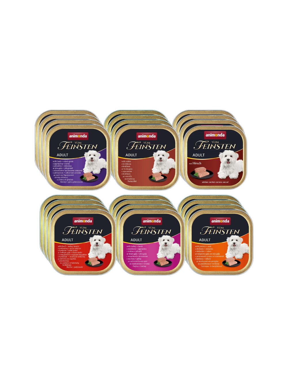 ANIMONDA Dog Vom Feinsten Adult smak: Mix Smaków 24x150g