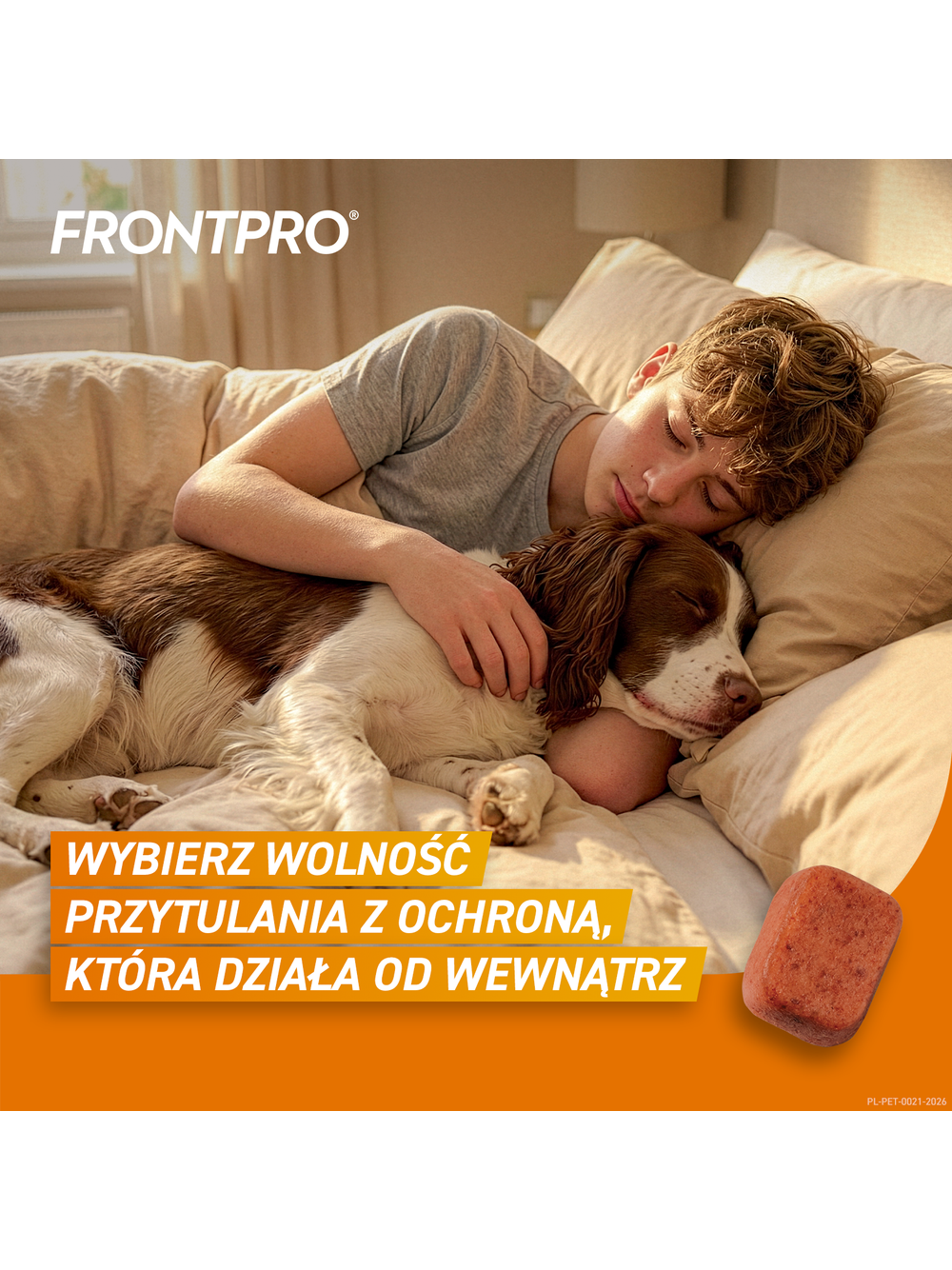 Frontpro tabletki na pchły i kleszcze L 68mg 10-25kg 1 TABLETKA