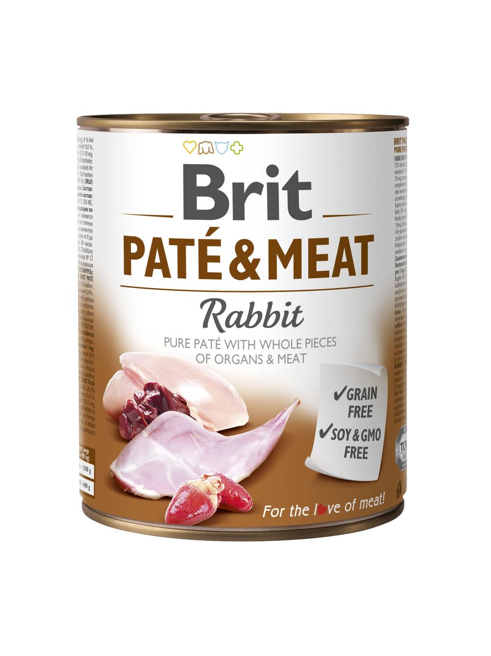 BRIT PATE & MEAT RABBIT 800g