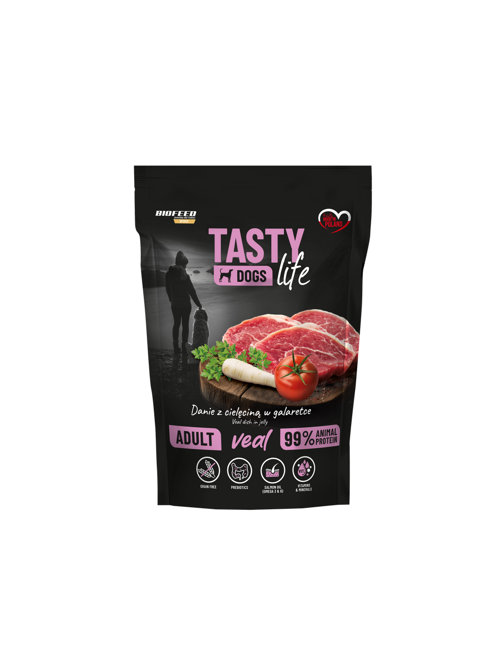 Tasty Dogs Life Danie Mix Smaków w galaretce 8x150g