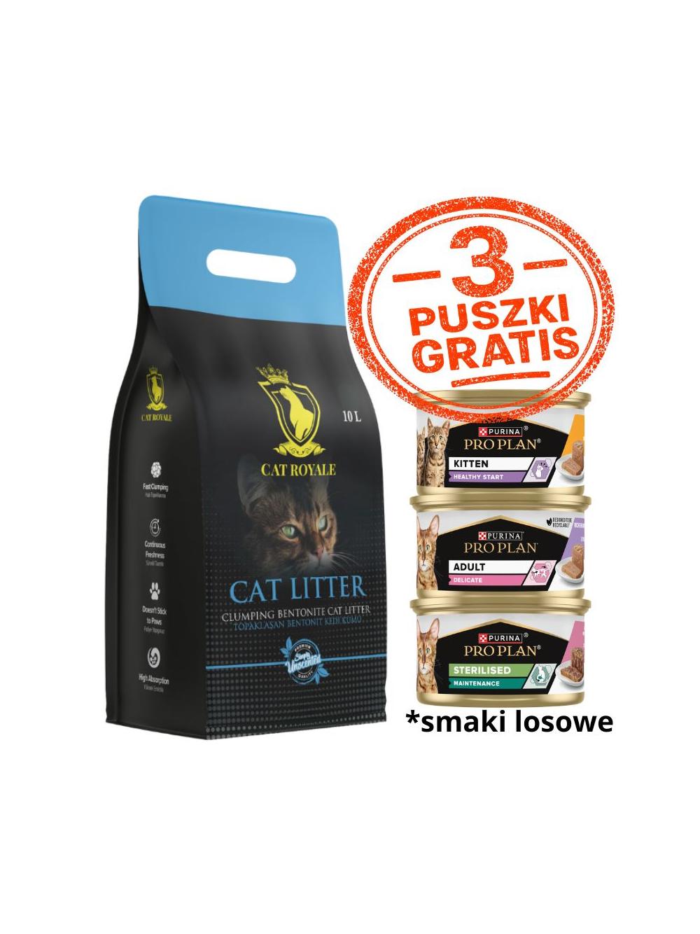 Cat Royale Naturalny żwirek bentonitowy 20l (2x10l)