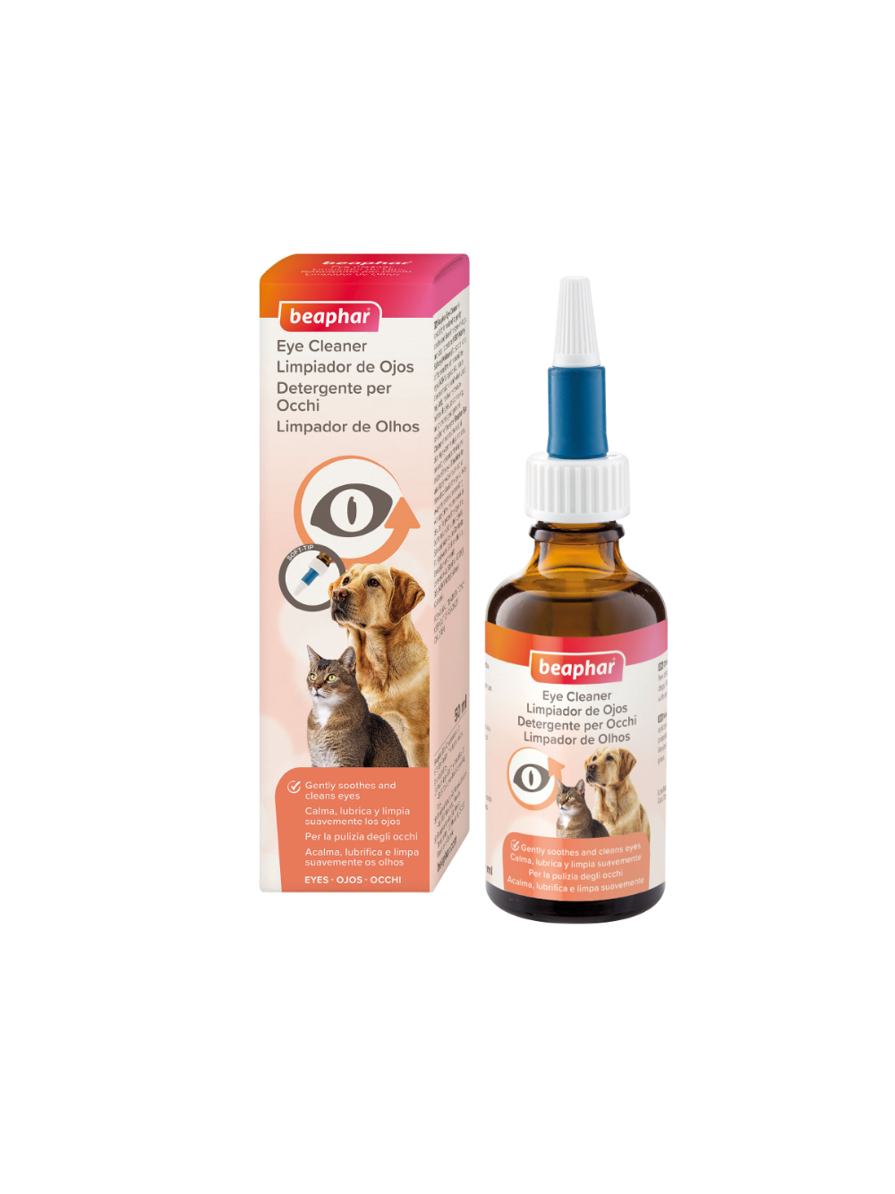 Beaphar OFTAL 50ML - krople do pielęgnacji oczu dla psów i kotów