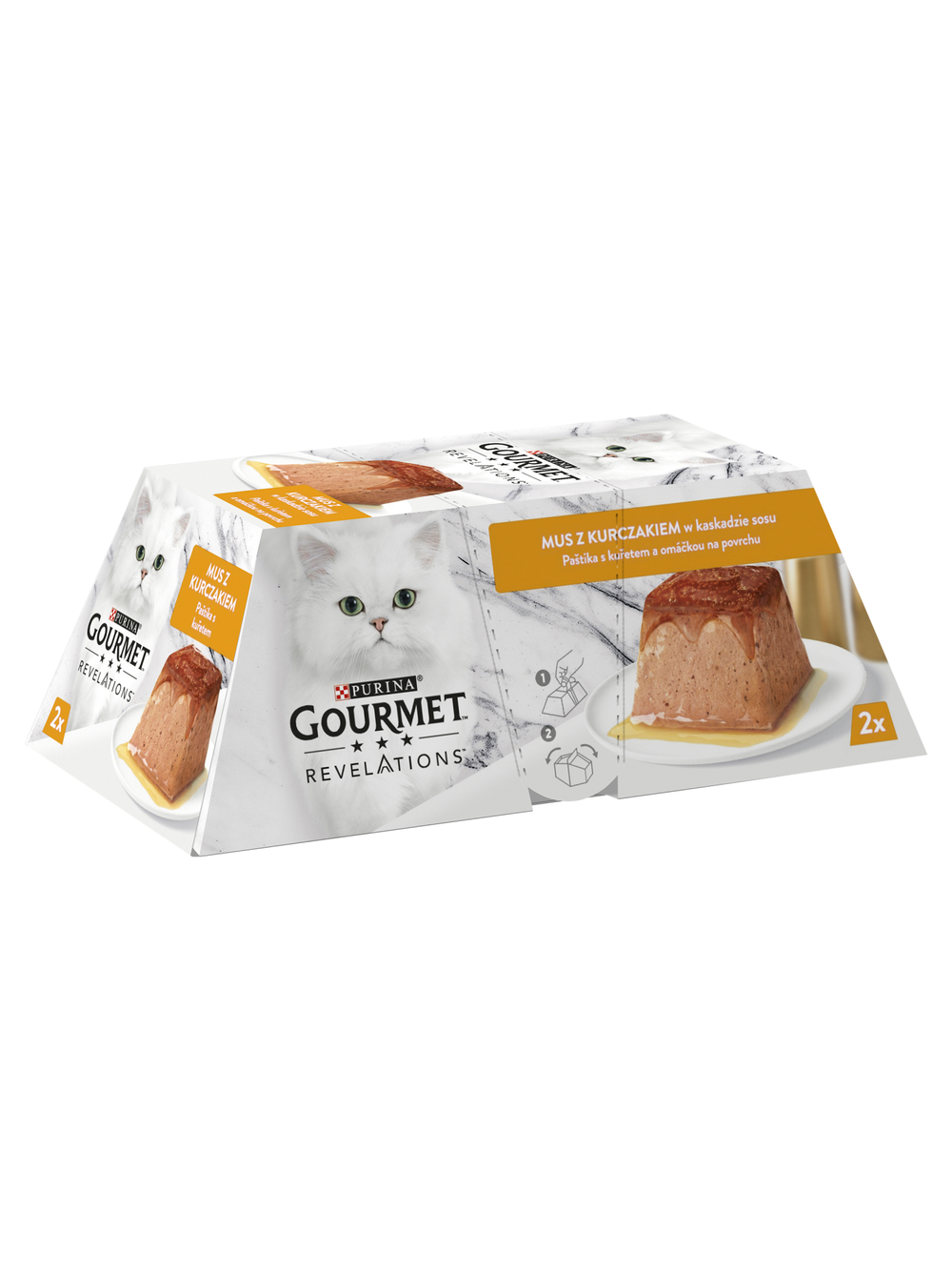 GOURMET Revelations Mus z Kurczakiem w kaskadzie sosu 4x57g (2x2x57g)