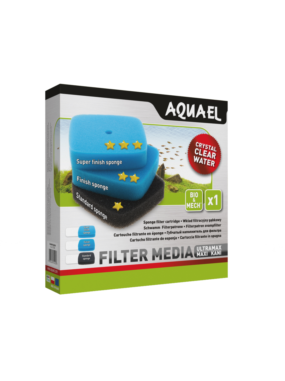 AQUAEL Wkład filtracyjny gąbkowy Super Finish Sponge 45PPI