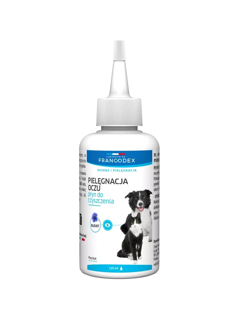 FRANCODEX płyn do przemywania oczu psów i kotów 125ml