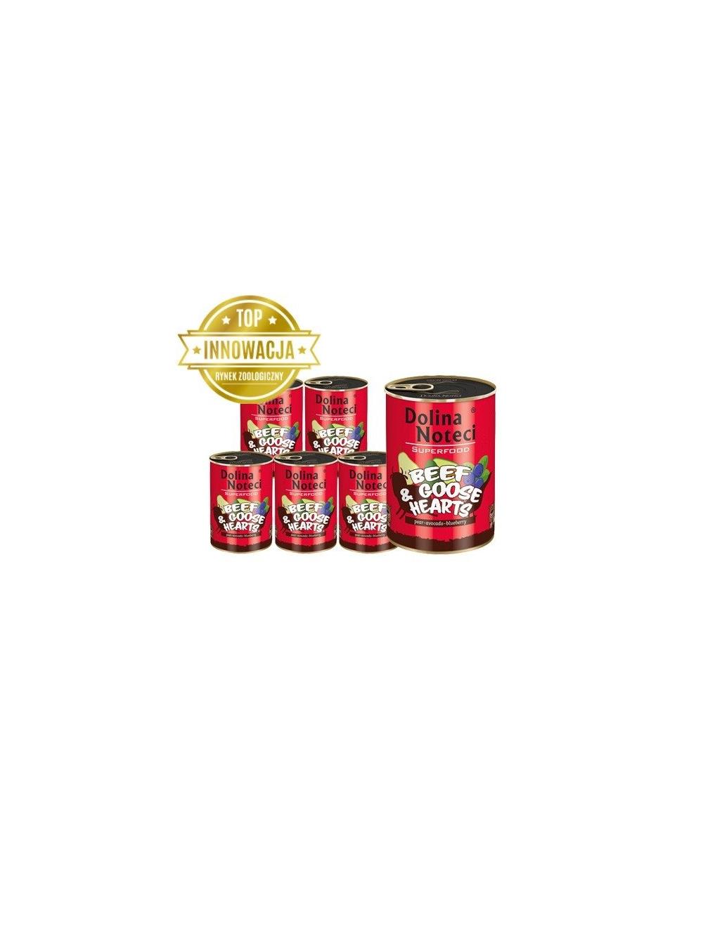 DOLINA NOTECI PREMIUM SUPERFOOD wołowina z sercami z gęsi 6x800g