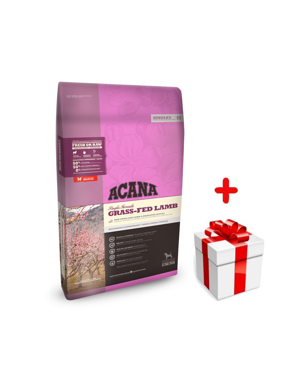 ACANA SINGLES Grass-Fed Lamb 11,4kg + niespodzianka dla psa GRATIS!