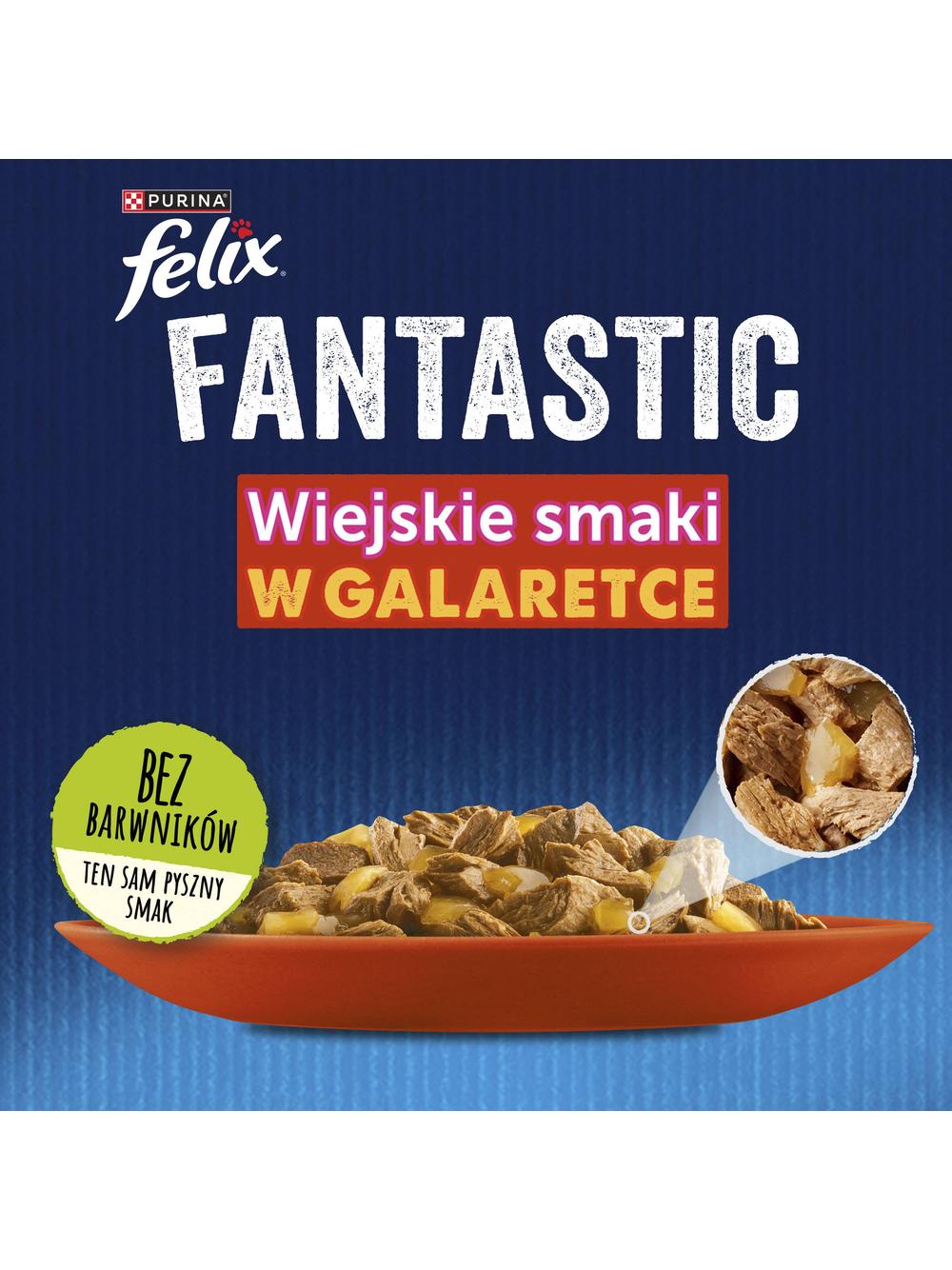 Felix Fantastic MIX smaków w galaretce: 4x(44x85g)