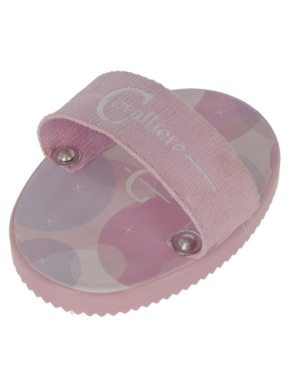Covalliero Kids Zgrzebło dla konia Lilli Starlight, ze szlufką, różowy, 13 cm
