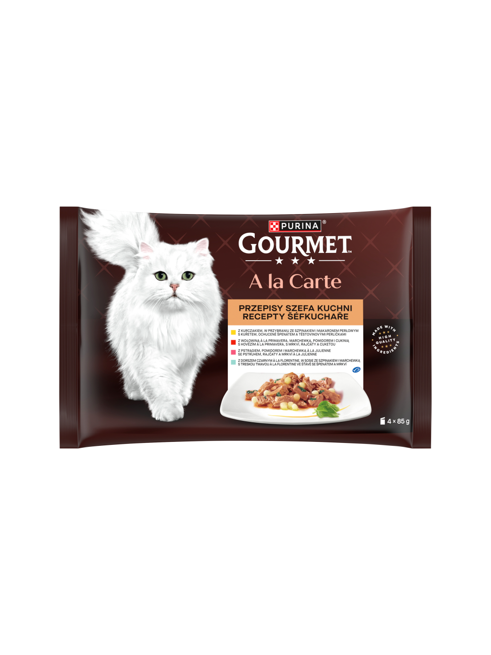 Gourmet A la Carte Karma dla dorosłych kotów przepisy szefa kuchni 340g (4x85g)