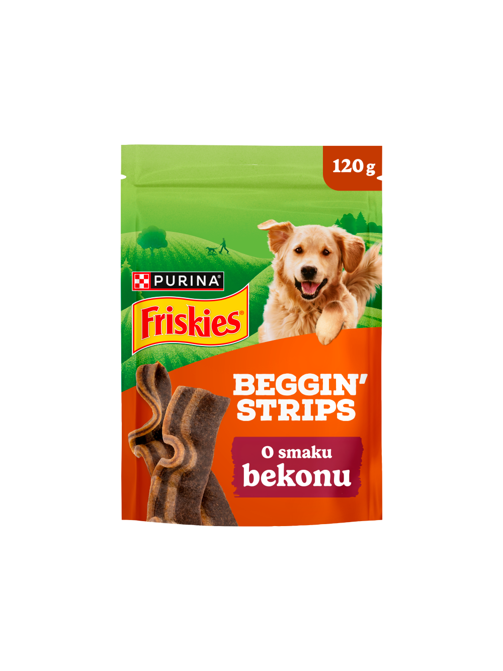 Friskies Beggin' Strips dla dorosłych psów o smaku bekonu 3x120g
