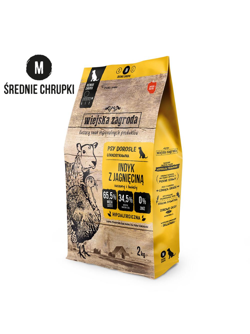 Wiejska Zagroda Indyk z Jagnięciną M 2kg