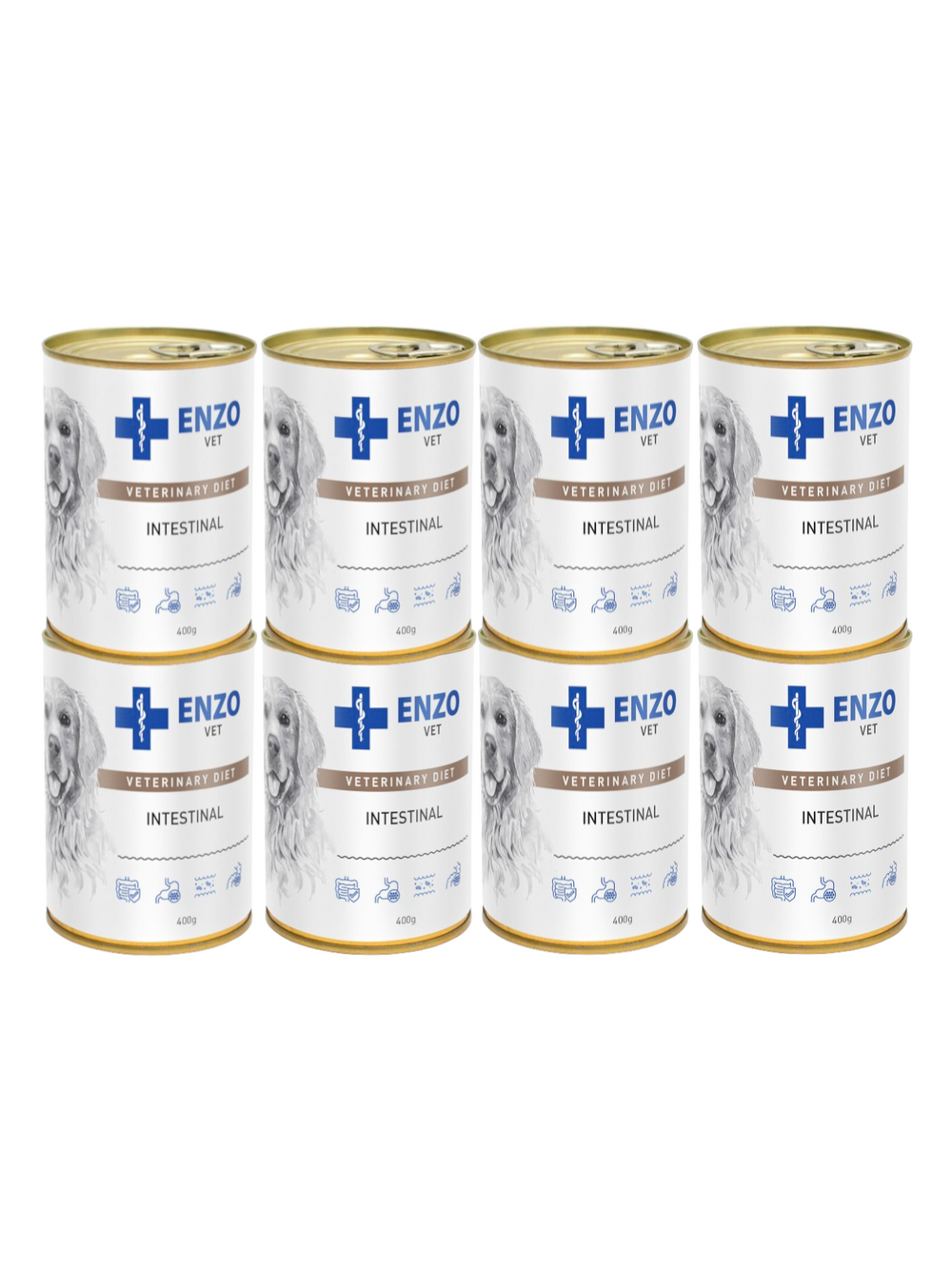 ENZO VET Intestinal dieta z chorobami przewodu pokarmowego z jagnięciną dla psów 8x400g