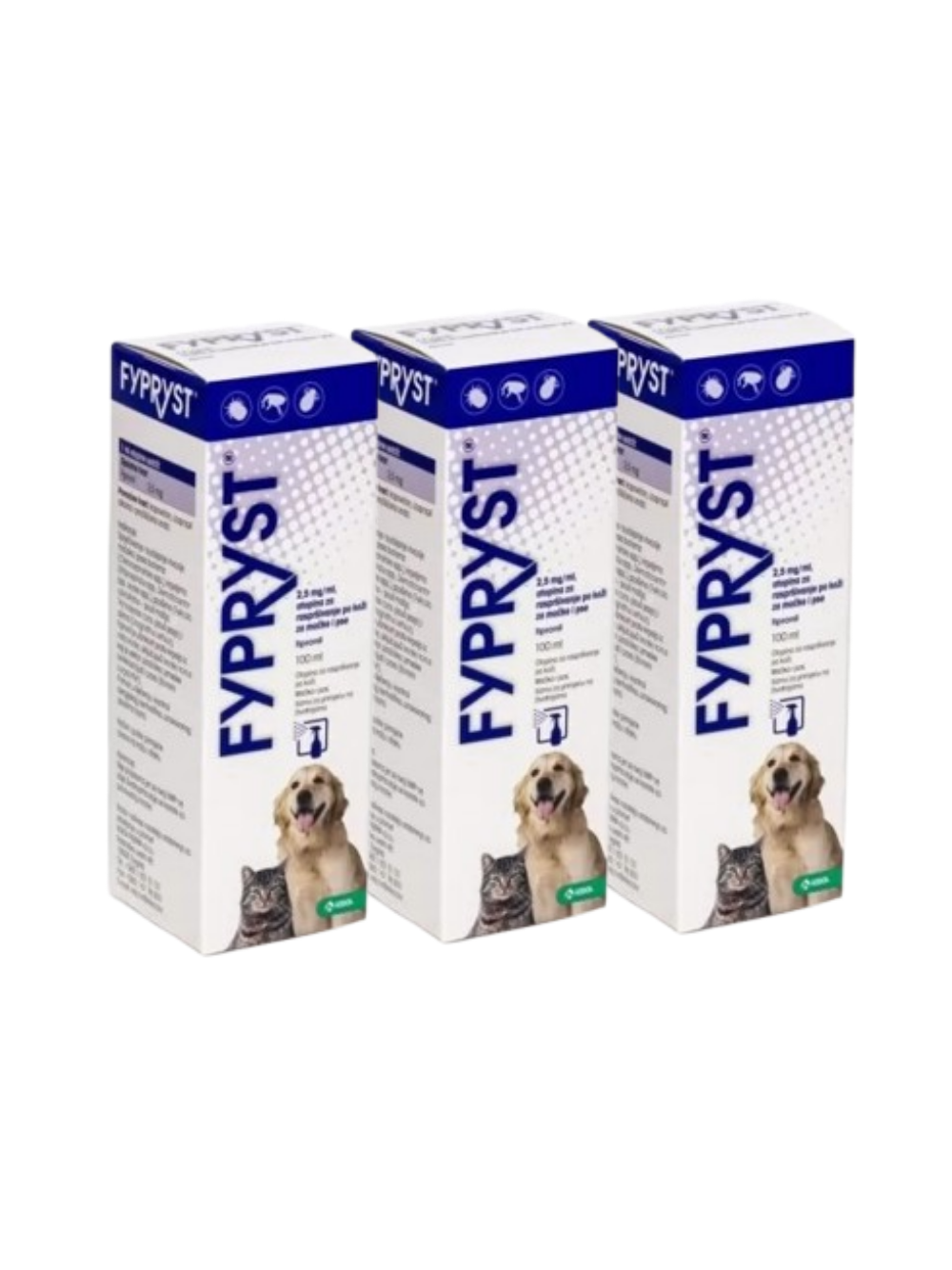 KRKA Fypryst Spray dla psa i kota 3x100ml