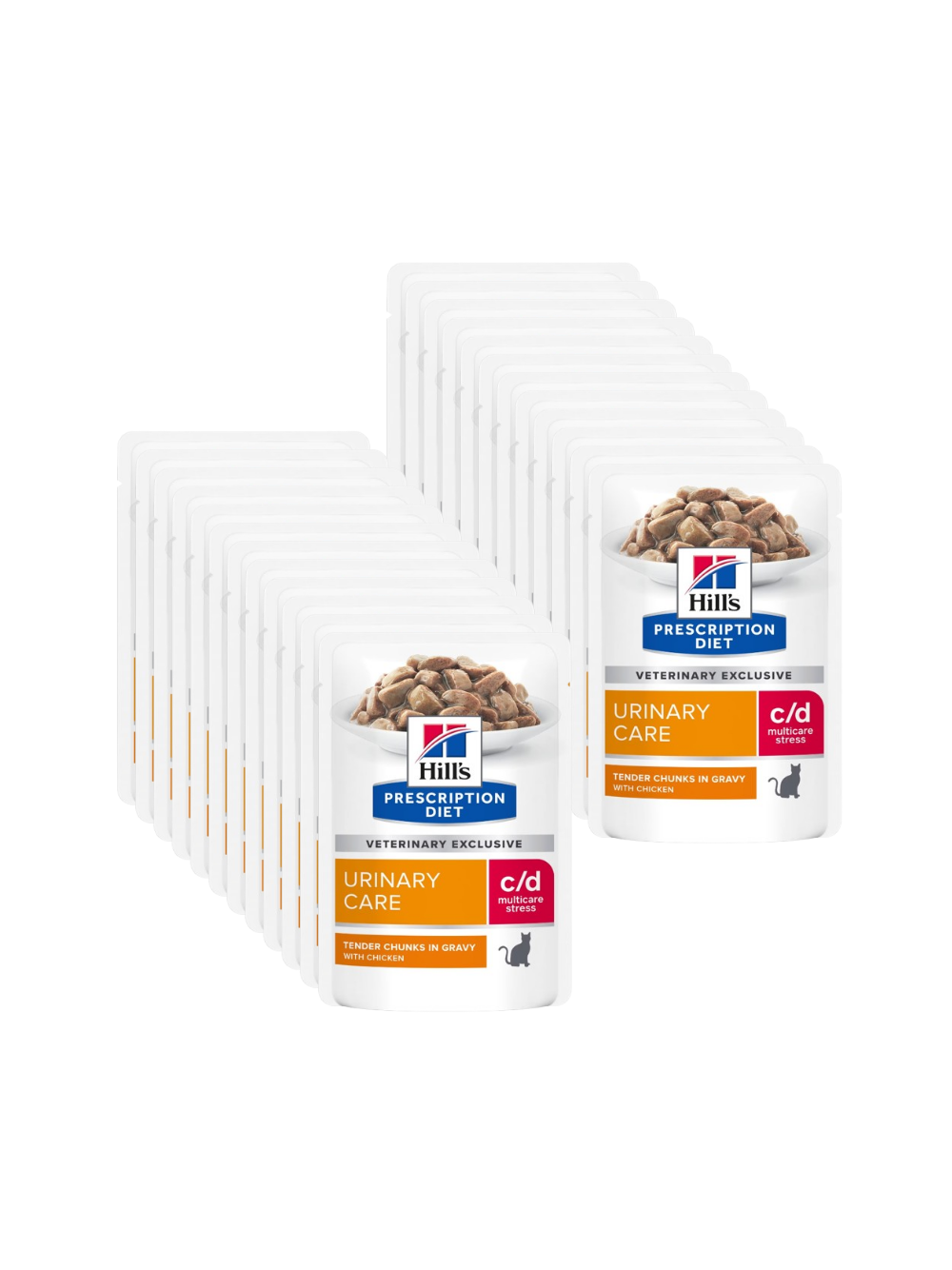 HILL'S PD Prescription Diet Feline c/d Urinary Stress Kurczak 24x85g saszetka
