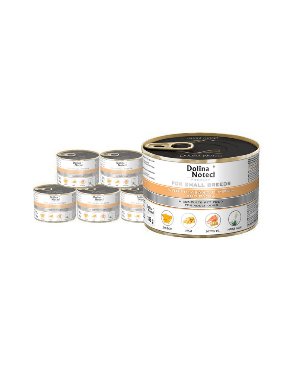 Dolina Noteci PREMIUM dla psów małych ras z bażantem dynią i makaronem 12x185 g