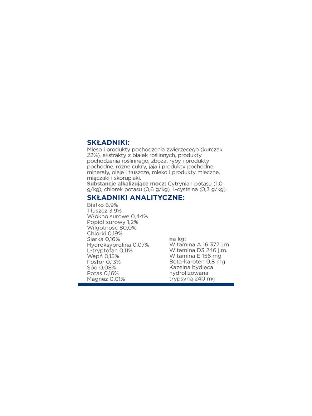 HILL'S PD Prescription Diet Feline c/d Urinary Stress Kurczak 85g saszetka
