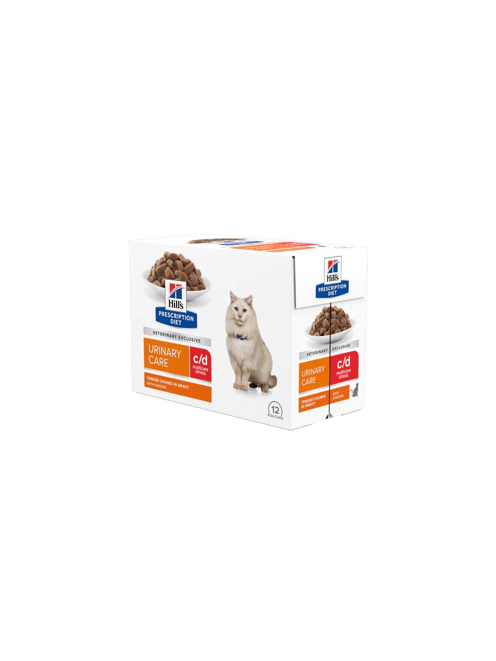 HILL'S PD Prescription Diet Feline c/d Urinary Stress Kurczak 6x85g saszetka