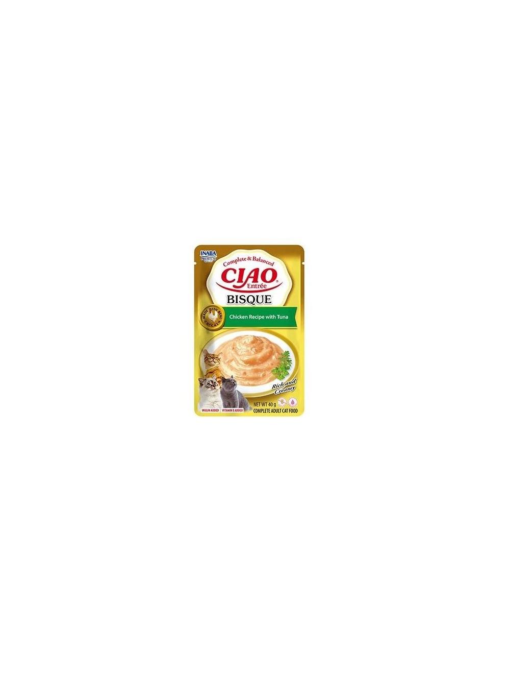 INABA CAT CIAO ENTRÉE BISQUE CHICKEN & TUNA 40g