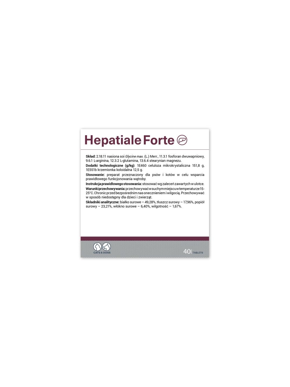 VETEXPERT Hepatiale Forte 2x40 tab.
