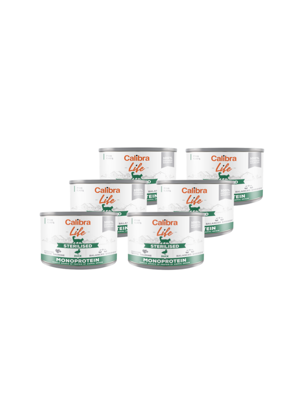 CALIBRA Cat Life Sterilised Duck 6x200g