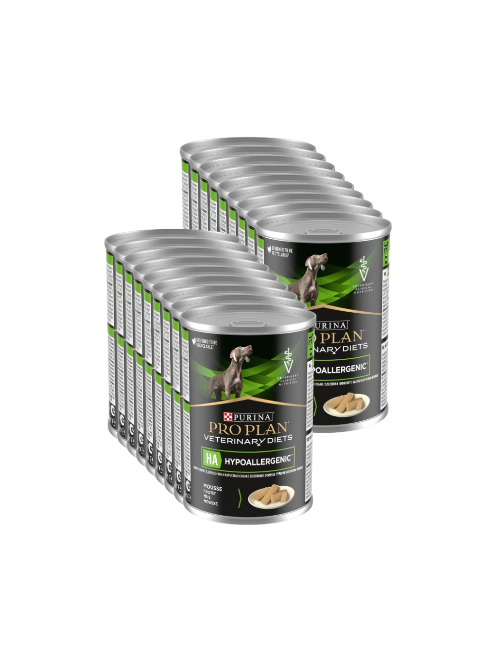 PRO PLAN Veterinary Diets HA Hypoallergenic Karma mokra dla psa mus 18x400g