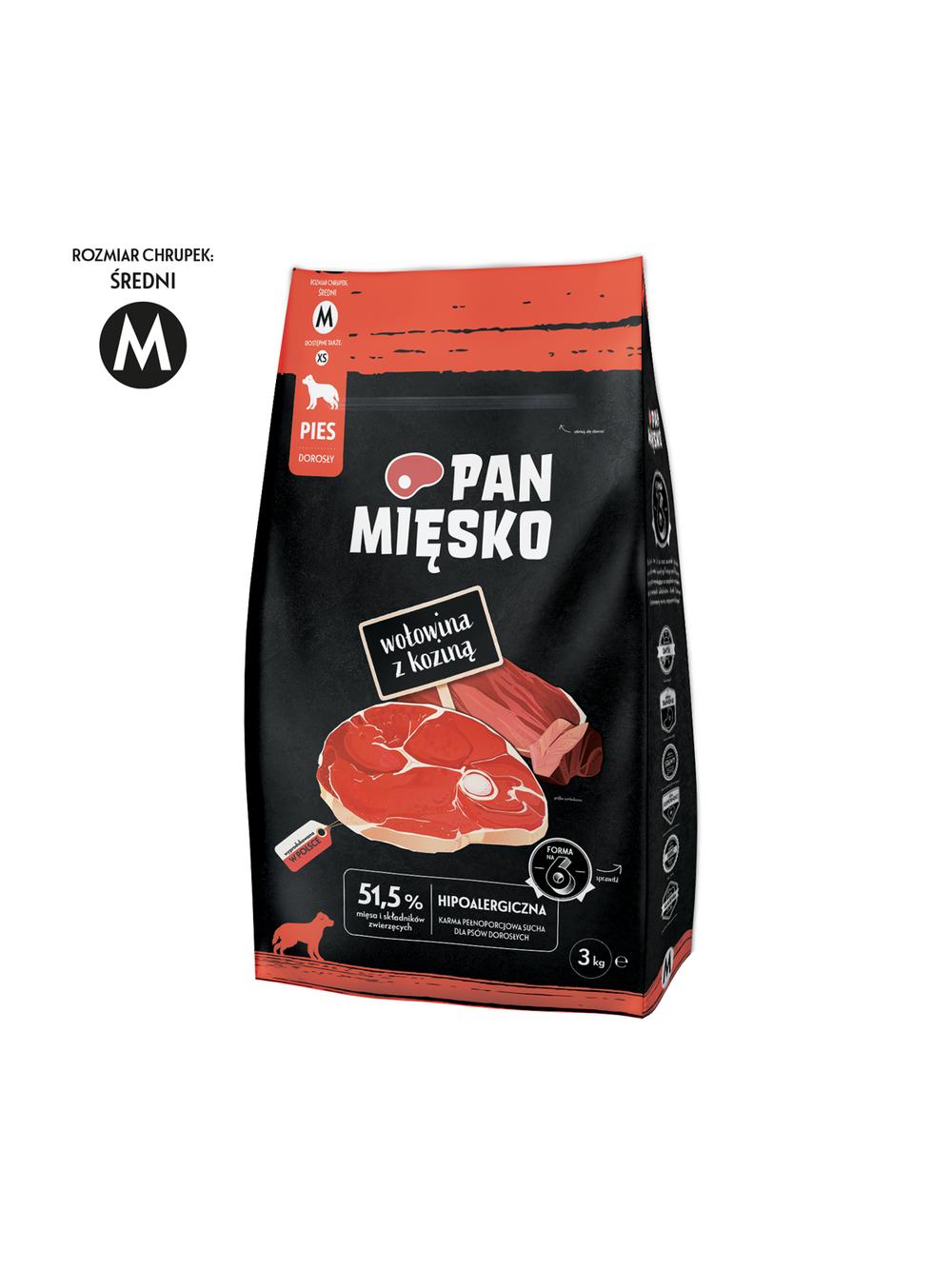 PAN MIĘSKO Wołowina z koziną M 3kg