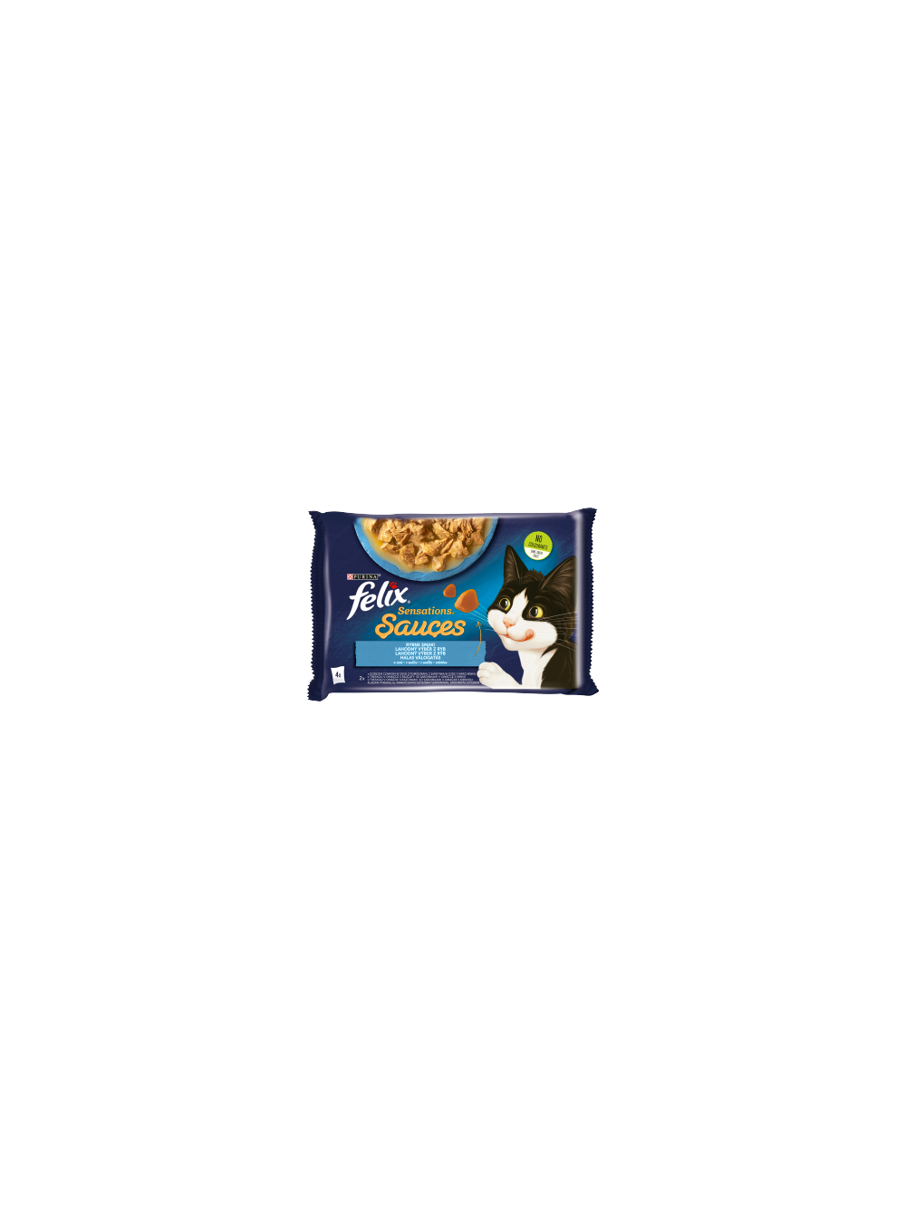 FELIX Sensations Sauces Karma dla kotów rybne smaki w sosie 12x(4x85g)