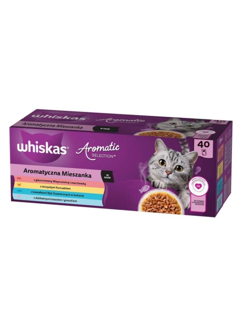 WHISKAS Adult saszetki Aromatyczna Mieszanka 160x85g - mokra karma dla kota