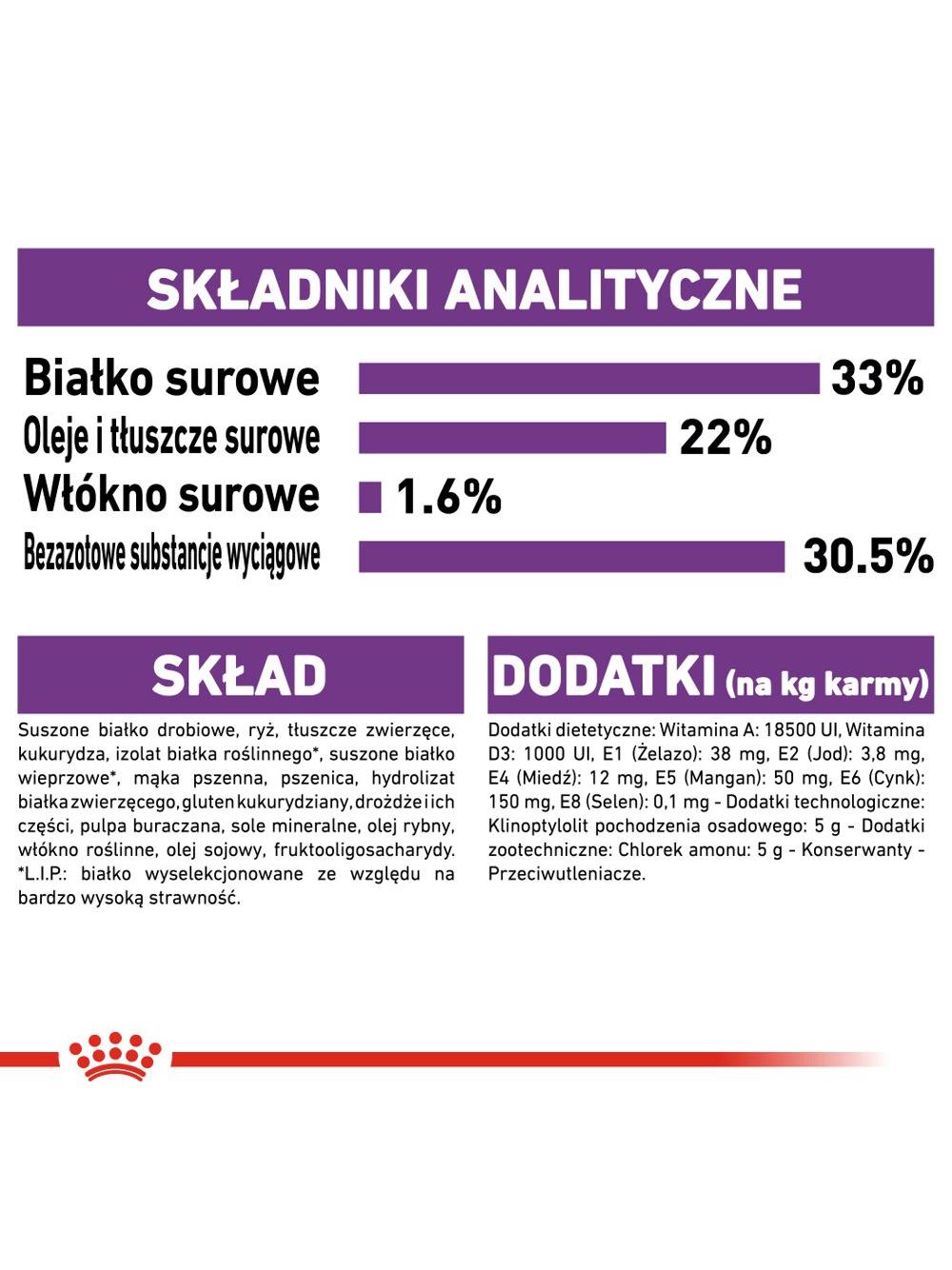 ROYAL CANIN  Sensible 33 10kg karma sucha dla kotów dorosłych, o wrażliwym przewodzie pokarmowym + niespodzianka dla kota GRATIS!