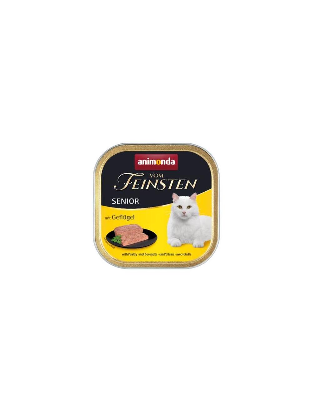ANIMONDA Vom Feinsten Senior Cat smak: z drobiem 100g