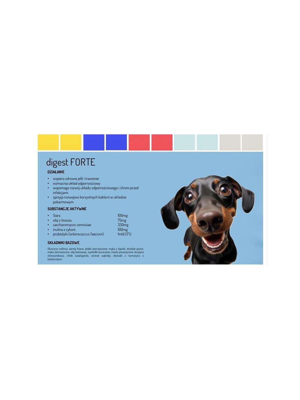 Easy.VET Smaczki funkcjonalne digestive forte dla psów i kotów 180g