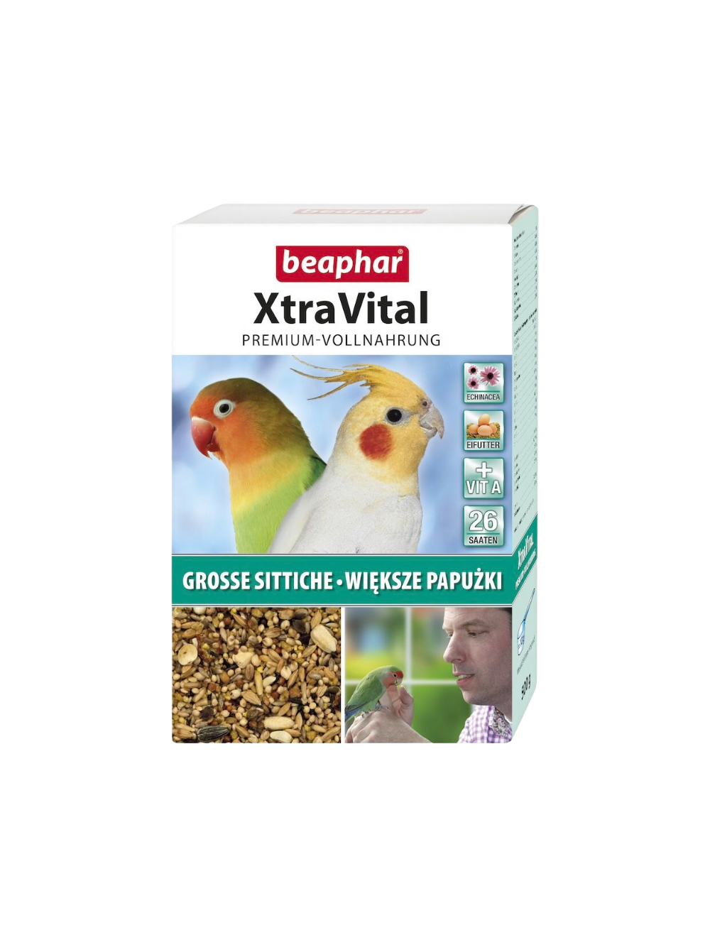 Beaphar  XTR GROSSSITTICHE 500G - karma dla większych papużek