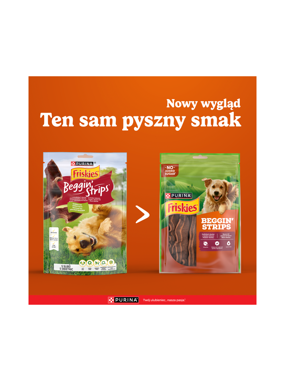 Friskies Beggin' Strips dla dorosłych psów o smaku bekonu 3x120g