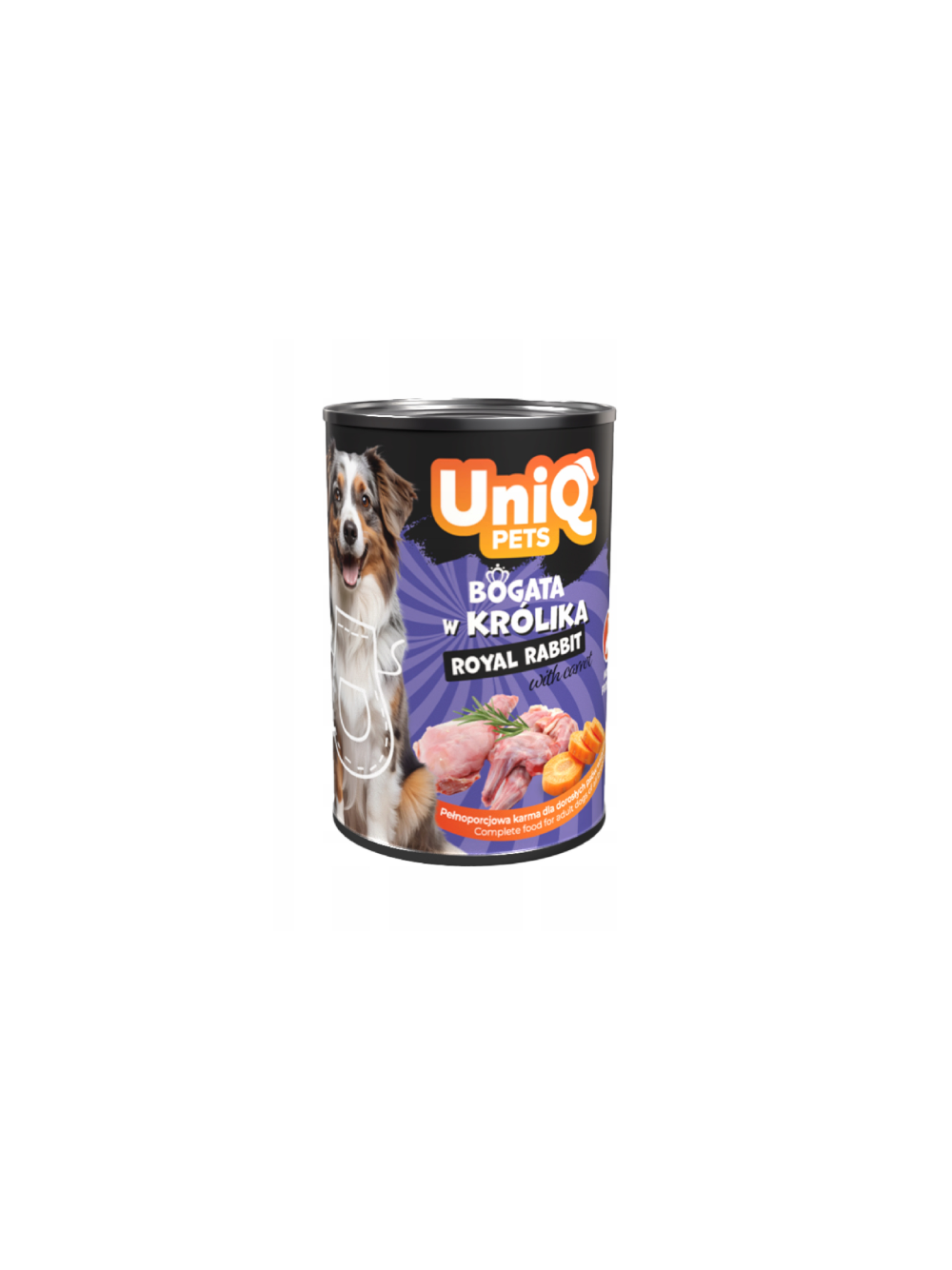 UNIQ PETS Mokra Karma dla psa ROYAL RABBIT 375g