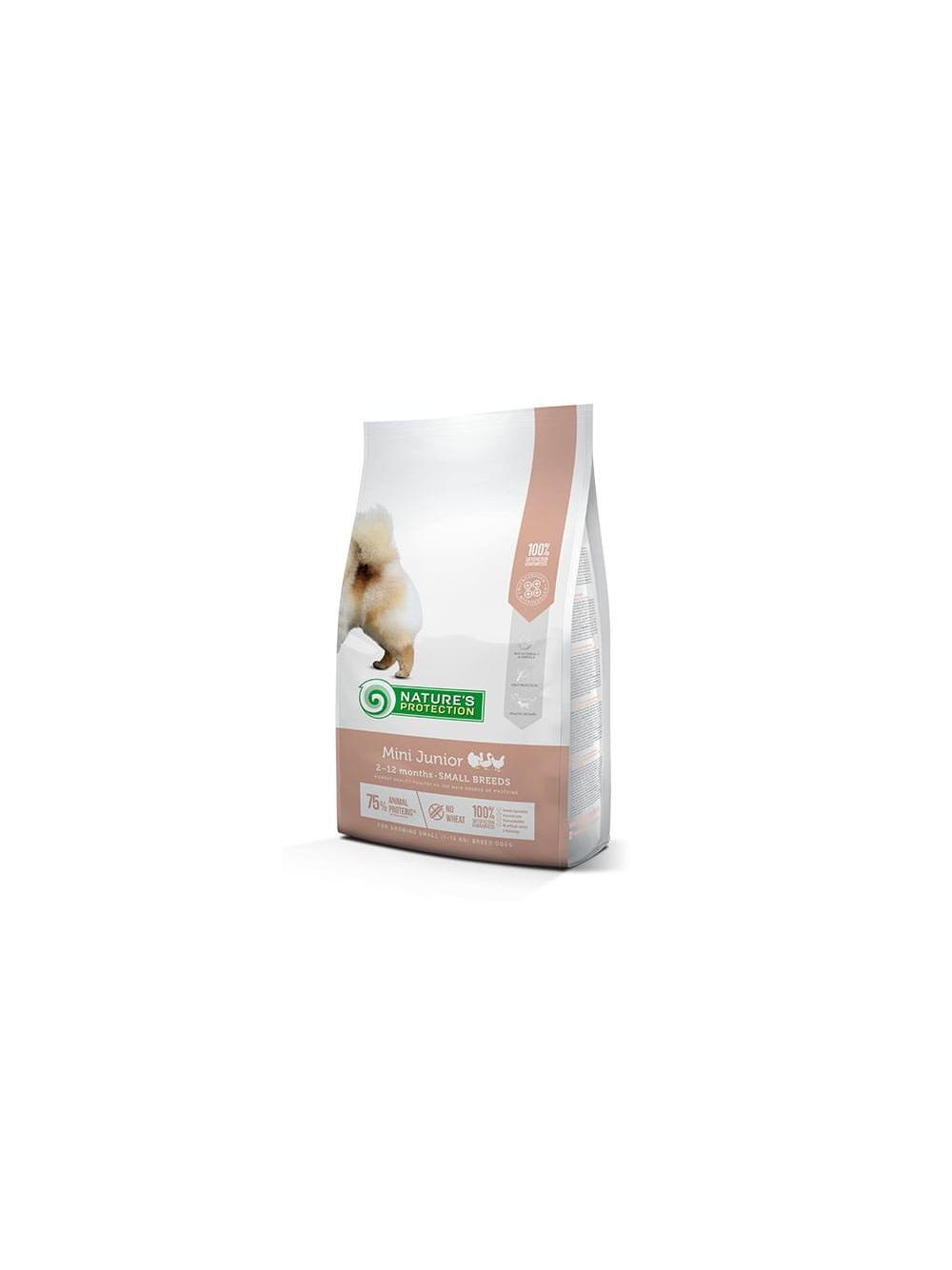 NATURES PROTECTION Mini Junior Poultry 2kg  /Opakowanie uszkodzone (8646)!!!!