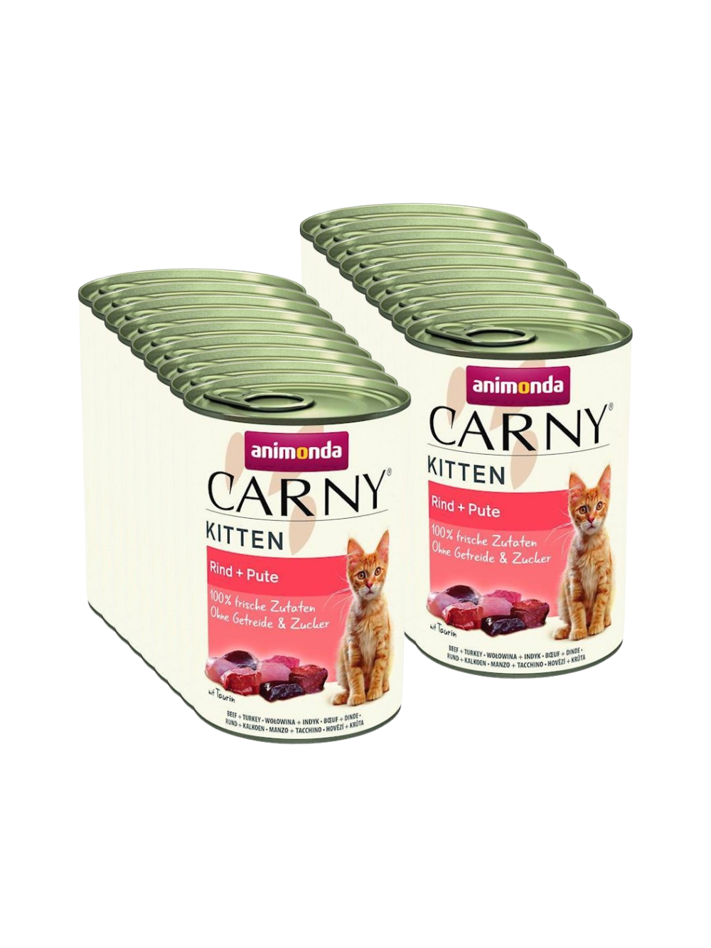 ANIMONDA Cat Carny Kitten smak: wołowina, indyk 18x400g