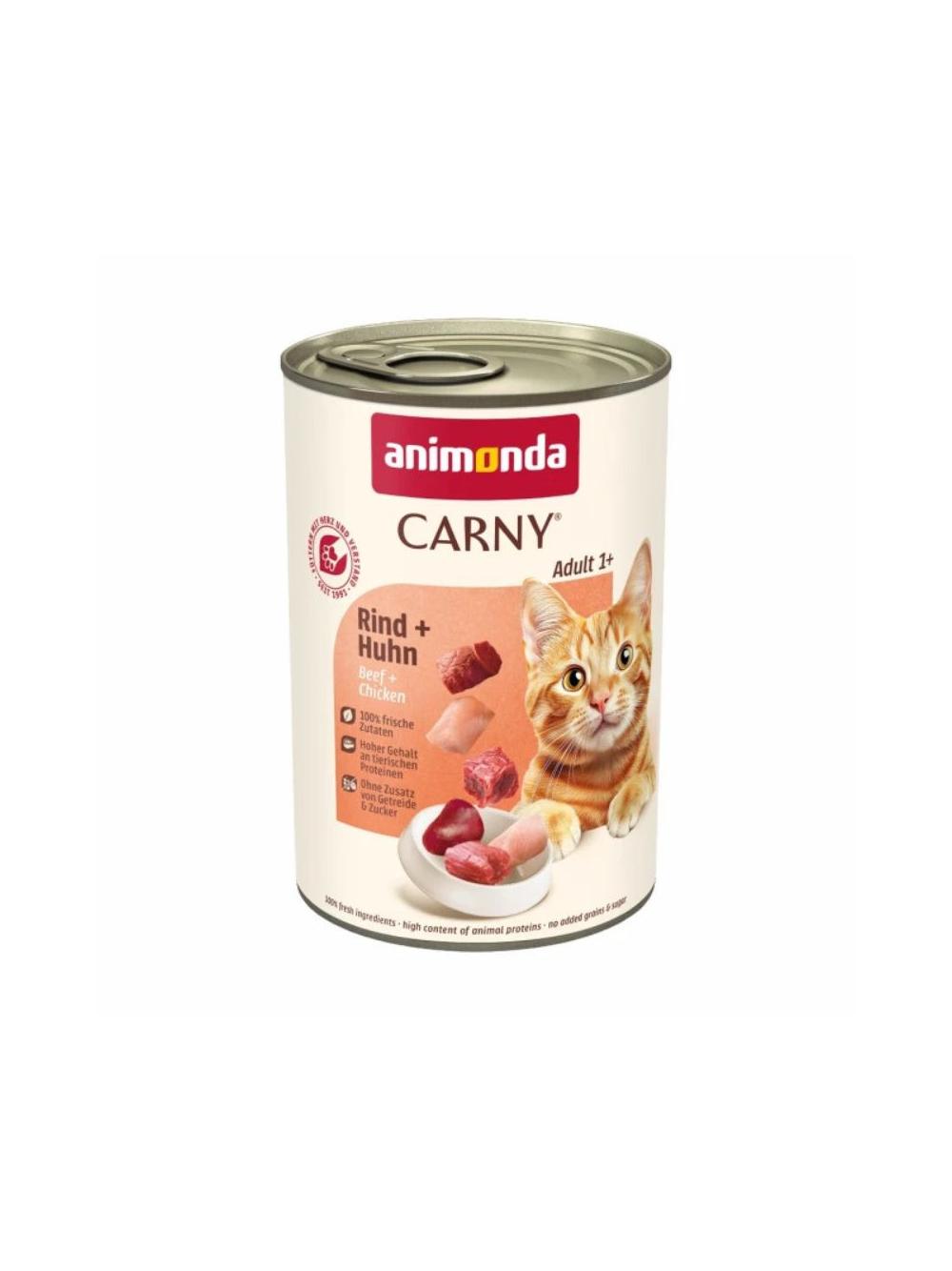 ANIMONDA Cat Carny Adult smak: wołowina i kurczak 400g