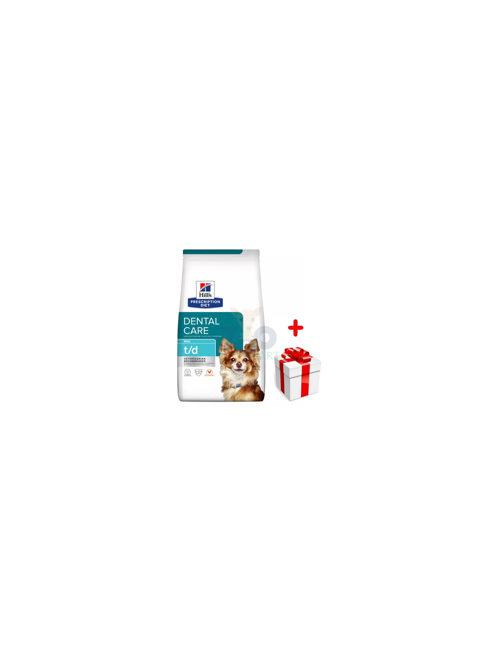 HILL'S PD Prescription Diet Canine t/d Mini Dental Care 3kg + niespodzianka dla psa GRATIS!