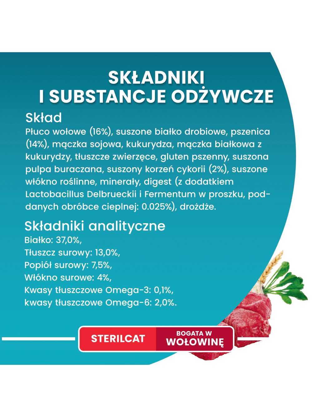 Purina One Sterilcat Bogata w Wołowinę i Pszenicę 9,75kg