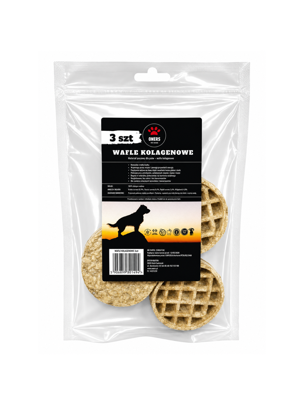 ONERS WAFLE KOLAGENOWE 3szt.