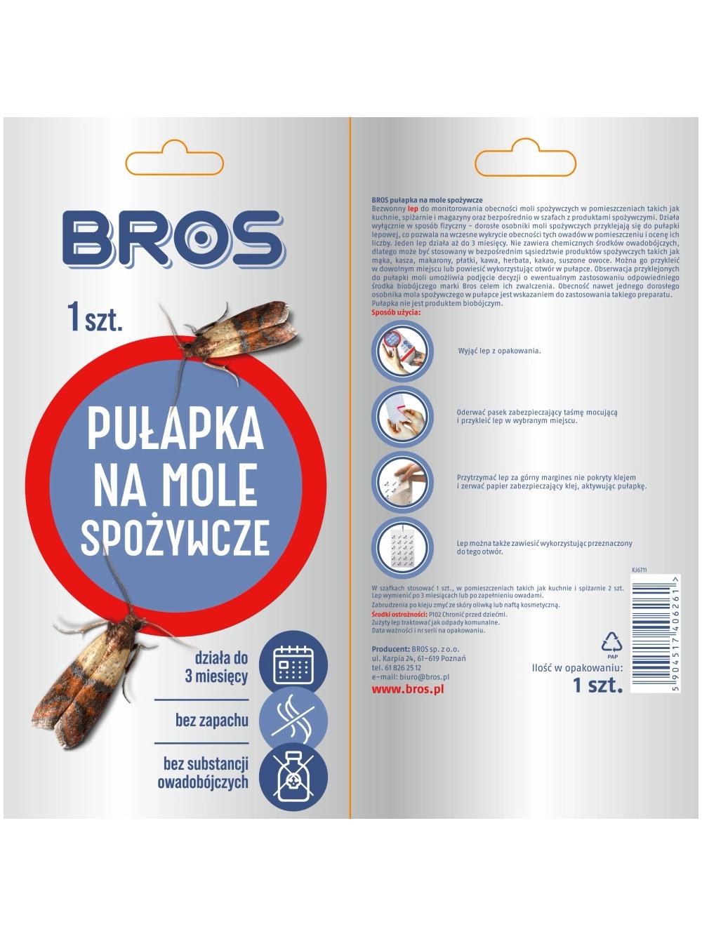 Bros Skuteczna pułapka na mole spożywcze