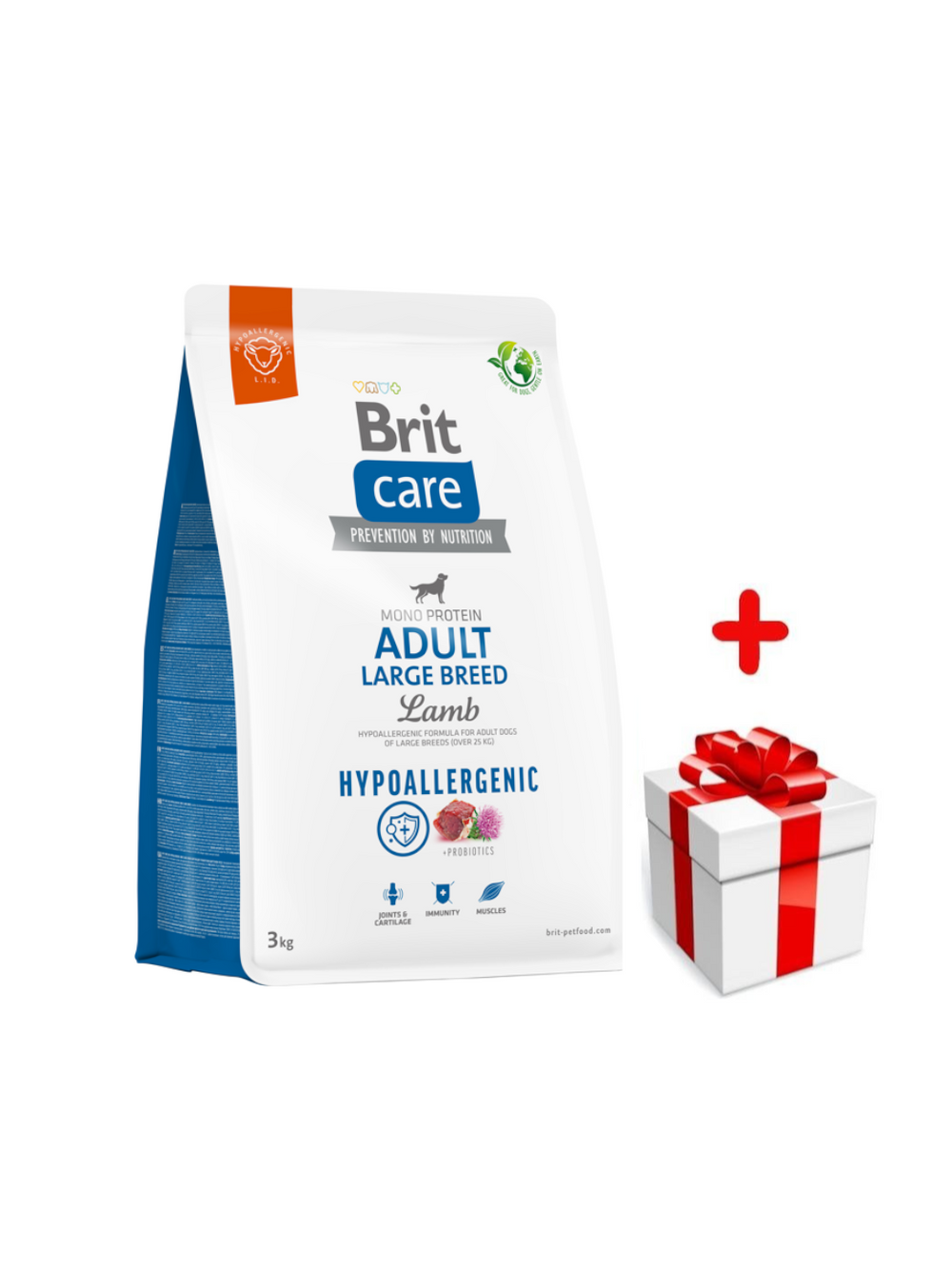 BRIT CARE Dog Hypoallergenic Adult Large Breed Lamb 3kg + niespodzianka dla psa GRATIS!