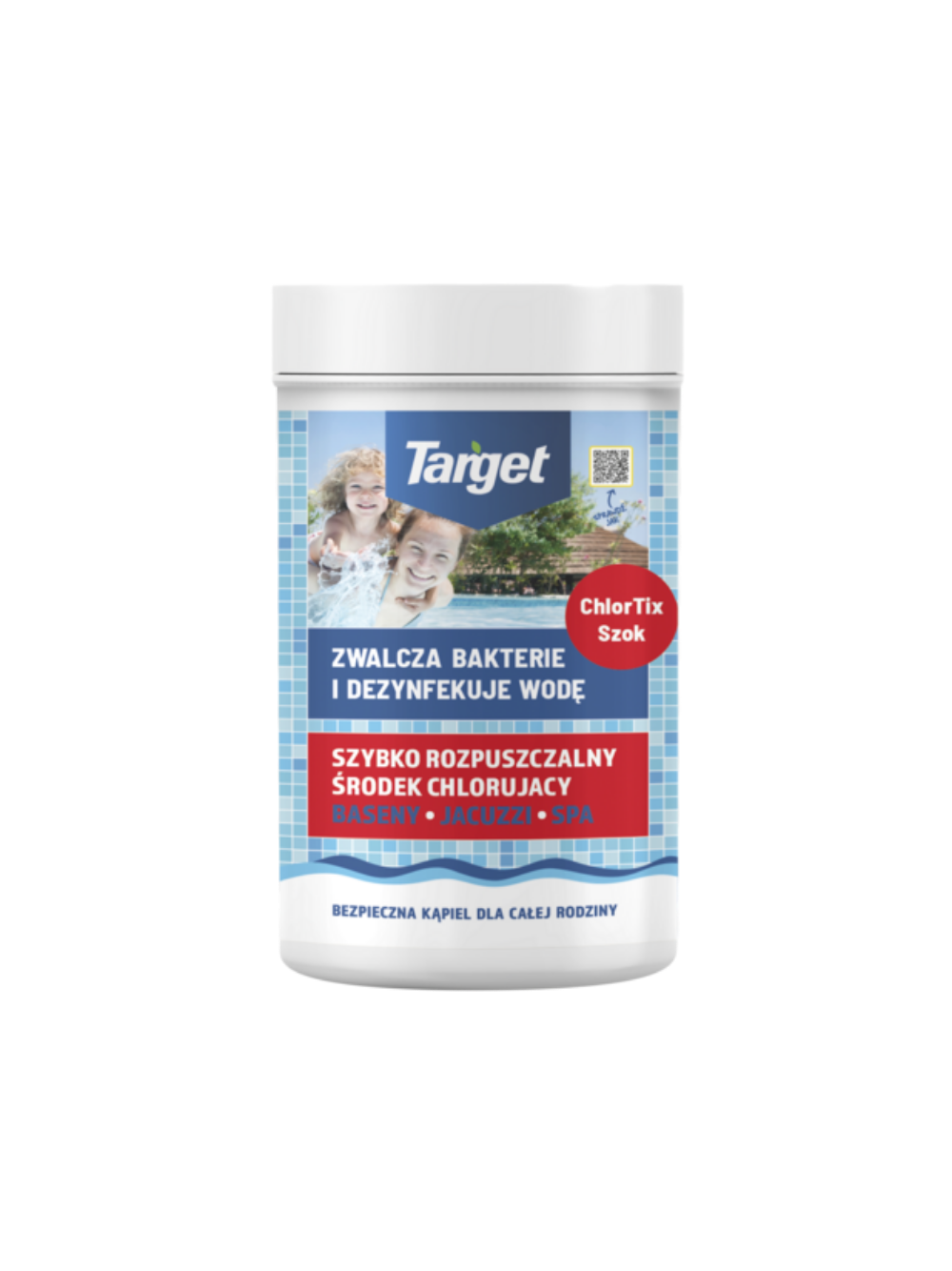CHLORTIX SZOK - ZWALCZA BAKTERIE I DEZYNFEKUJE WODĘ BASENOWĄ 1 KG