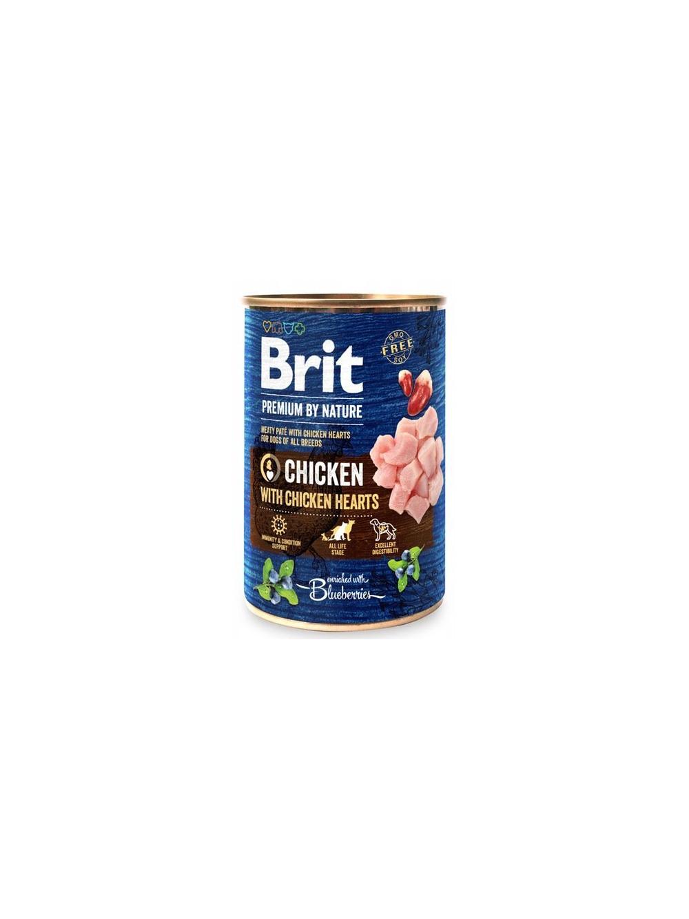 Brit Premium by Nature Chicken With Chicken Hearts 6x400g