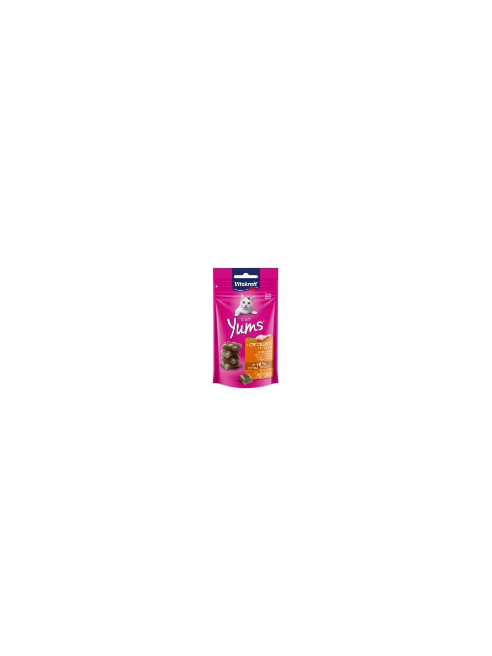 Vitakraft Cat Yums Przysmak z kurczakiem i trawą 40g