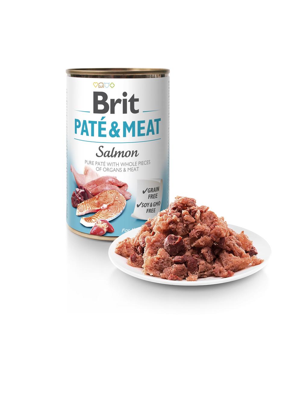 BRIT PATE & MEAT SALMON 18x400g
