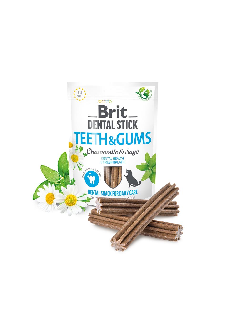 BRIT CARE Dog Dental Stick Teeth & Gums with Chamomile & Sage 7szt (251g)