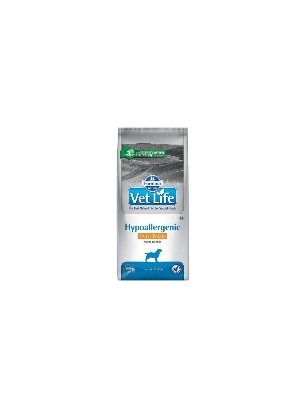 FARMINA Vet Life Dog Hypoallergenic Fish & Potato 12kg + niespodzianka dla psa GRATIS!